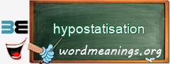 WordMeaning blackboard for hypostatisation